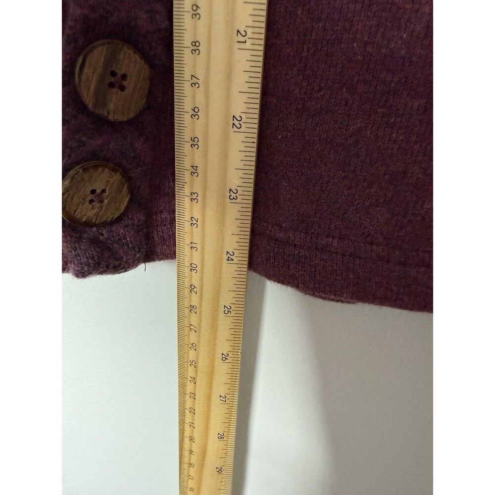 Prana Lucia Sweater Wool Blend Mock Neck Womens Medium - Burgundy - Picture 10 of 11